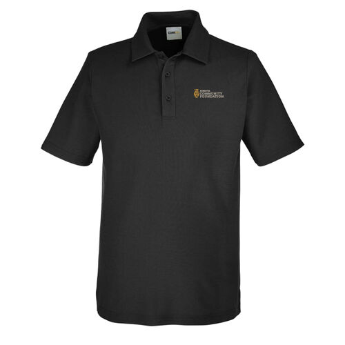 Fusion ChromaSoft Pique Polo - Black Thumbnail
