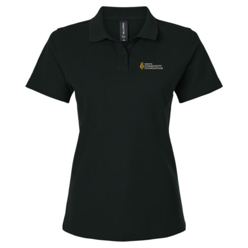 Pique Polo - Black - Ladies Thumbnail